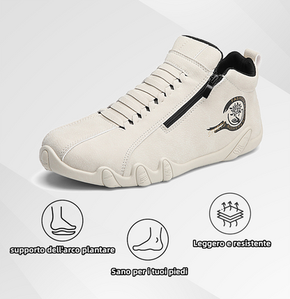 Scarpe ortopediche da uomo Usergoing® | Realizzate in vera pelle bovina australiana | Cucite a mano, impermeabili e antiscivolo ✅ Supporto dell'arco plantare - camminata confortevole