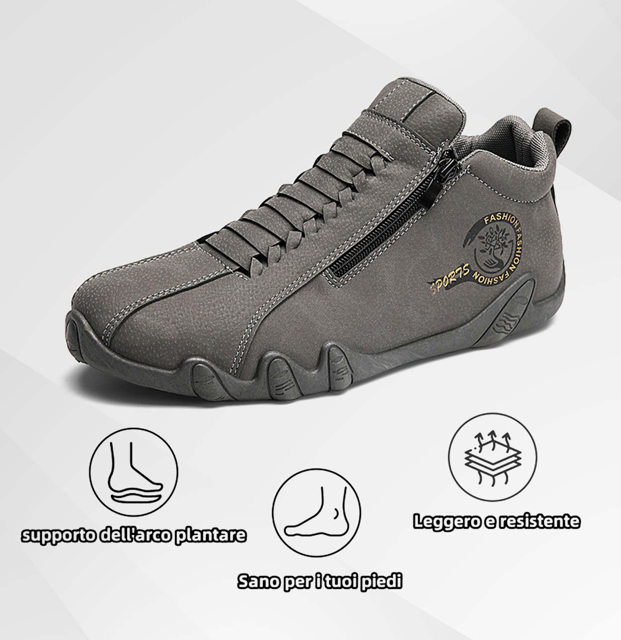 Scarpe ortopediche da uomo Usergoing® | Realizzate in vera pelle bovina australiana | Cucite a mano, impermeabili e antiscivolo ✅ Supporto dell'arco plantare - camminata confortevole