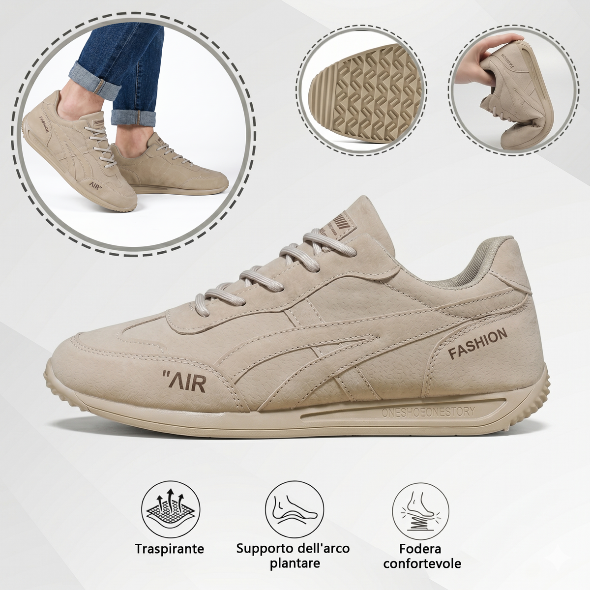 🔥 Offerta speciale di oggi con il 50% di sconto🎁Scarpe ortopediche da camminata da uomo ✅ Traspiranti e antiscivolo - Dì addio al dolore ai piedi e goditi un comfort che dura tutto il giorno!