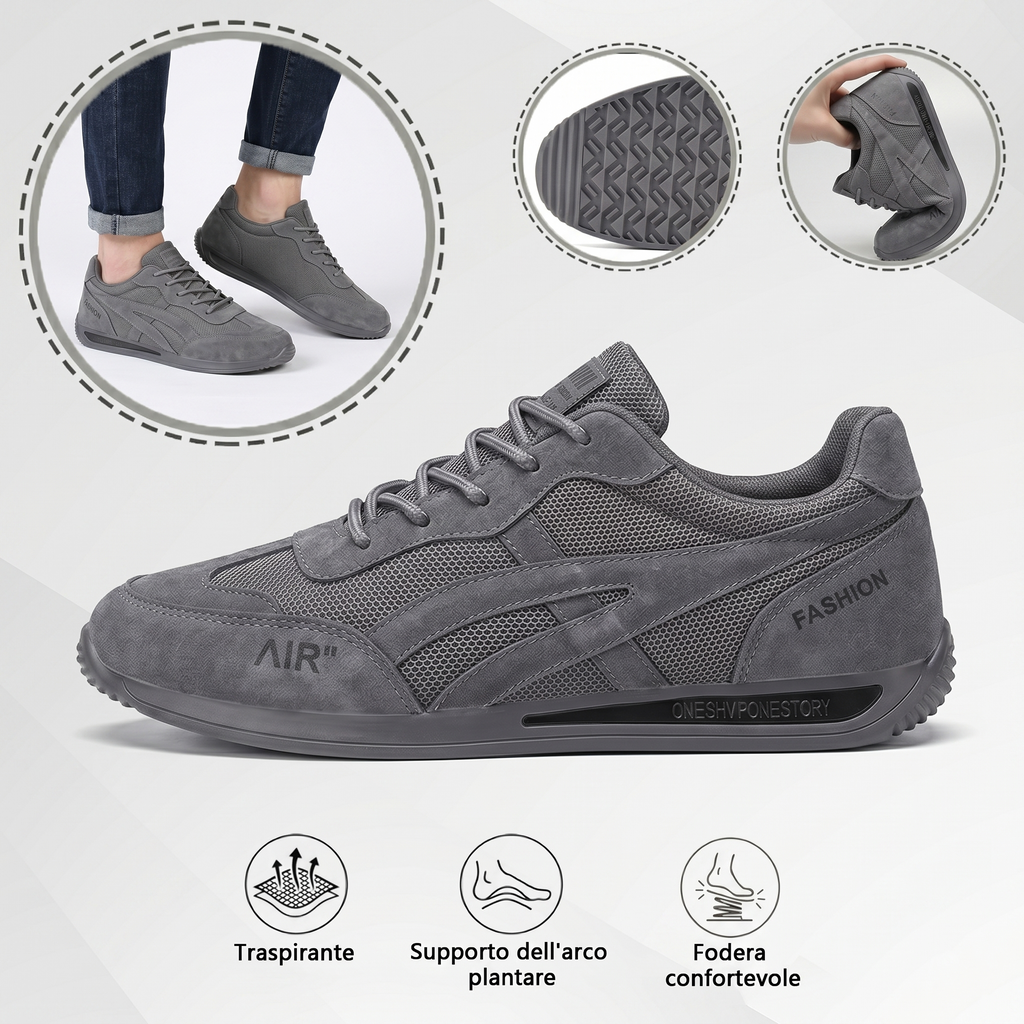 🔥 Offerta speciale di oggi con il 56% di sconto🎁Scarpe ortopediche da camminata da uomo ✅ Traspiranti e antiscivolo - Dì addio al dolore ai piedi e goditi un comfort che dura tutto il giorno!