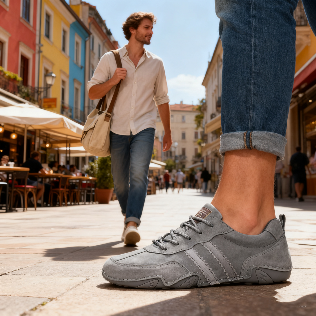 (🔥 Sconto del 50% - Non lasciartelo sfuggire!) Scarpe ortopediche casual in vera pelle 👞 - Impermeabili e antiscivolo (supporto dell'arco plantare per una camminata più facile)