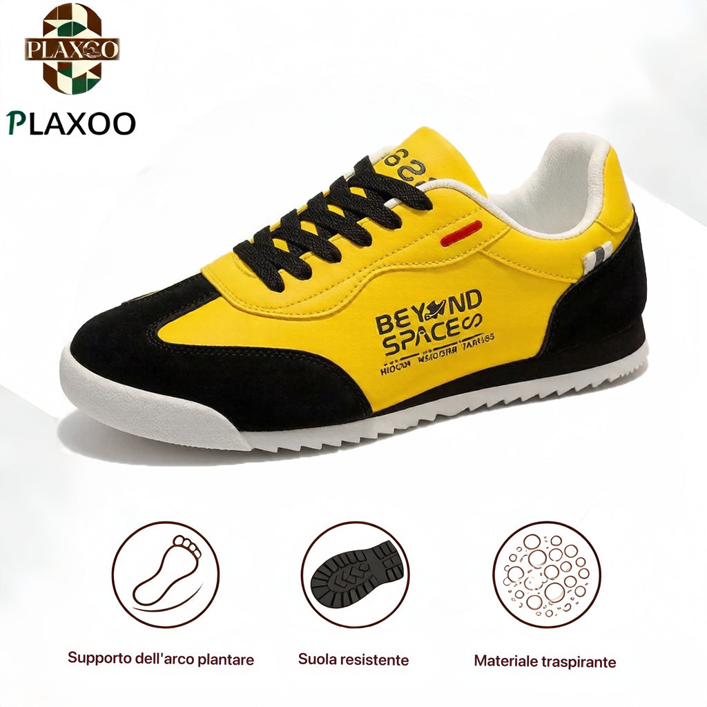 Plaxoo® | Calzini in omaggio del valore di 20 €! Scarpe ortopediche casual unisex 👞 Supporto ergonomico per l'arco plantare, suola antiscivolo e fodera antibatterica. 🛡️
