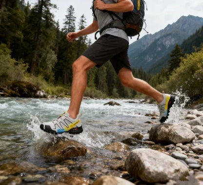 【⏰ Ultimo giorno – Sconto del 50%! Non fartelo sfuggire!】⏰ Scarpe da trekking e sportive di marca tedesca – Design ergonomico – Alleviano il dolore ai piedi mentre cammini.