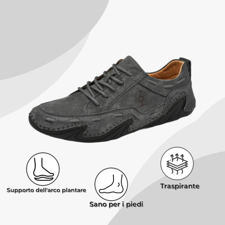 【⏰Sconto del 50% oggi - da non perdere】 Scarpe ortopediche dal design ergonomico - pelle di alta qualità + cuciture a mano 👞